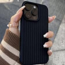 Zyntra™ Premium Braided Weave Pattern Soft Silicone Case for iPhone
