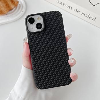 Zyntra™ Premium Braided Weave Pattern Soft Silicone Case for iPhone