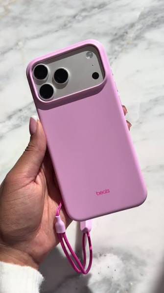Zyntra™ Beats Style Matte Silicone Case with Wrist Lanyard for iPhone