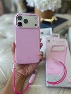 Zyntra™ Beats Style Matte Silicone Case with Wrist Lanyard for iPhone