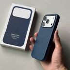 Zyntra™ Apple Style MagSafe Leather & Silicone Case for iPhone - Camera Control Compatible