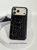 Zyntra™ Luxury Glossy Crocodile Texture Leather Case for iPhone