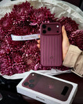 Zyntra™ Rimowa Style Aluminum Groove Matte Luggage Case for iPhone