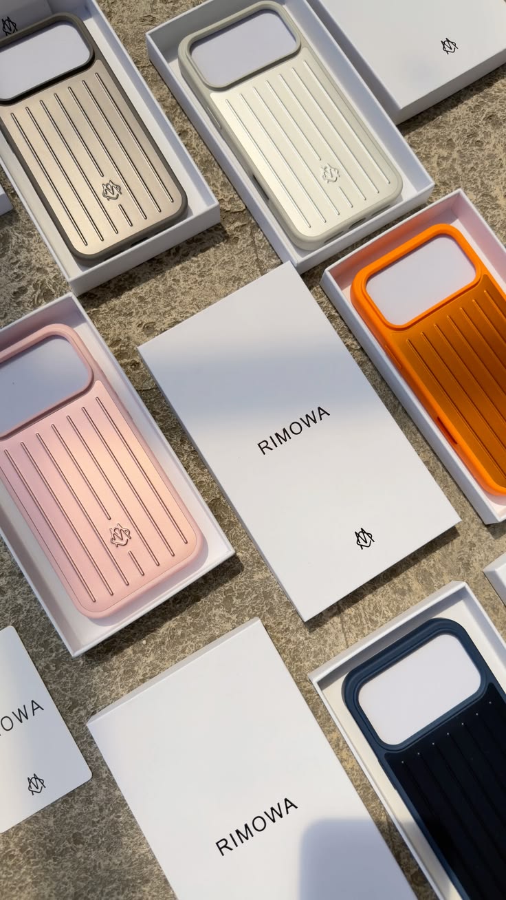 Zyntra™ Rimowa Style Aluminum Groove Matte Luggage Case for iPhone