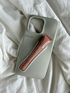Zyntra™ Rhode Style Silicone Lip Tint Holder Phone Case for iPhone