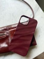 Zyntra™ Luxury Glossy Cherry Red Water Ripple Case for iPhone
