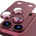 Zyntra™ HD Tempered Glass & Metal Ring Camera Lens Protector for iPhone